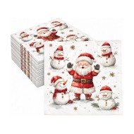 Pacote com 20 Guardanapos 33x33cm de Papel Napkin Jolly friends Folhas triplas